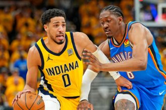 Pacers take 2-1 lead in NBA Finals as Tyrese Haliburton nears triple-double against Thunder