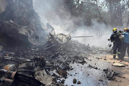 London-bound plane carrying more than 200 people crashes after takeoff in India