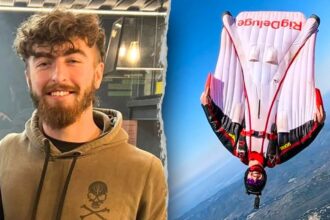 Champion skydiver plummets to death during wingsuit jump