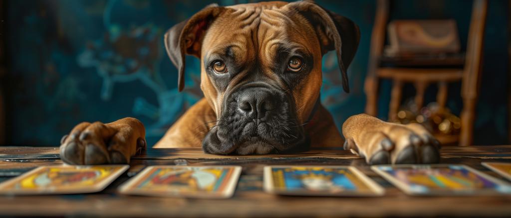 What are dogs and cats thinking when they stare at us? A pet tarot reading can provide answers