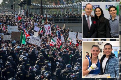 Twin daughters of senior Los Angeles official arrested at ICE riots for allegedly assaulting police officer