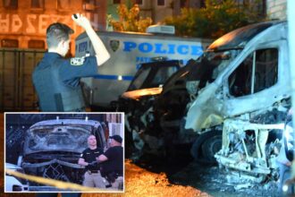 NYPD vehicles torched in suspected arson attack in Brooklyn