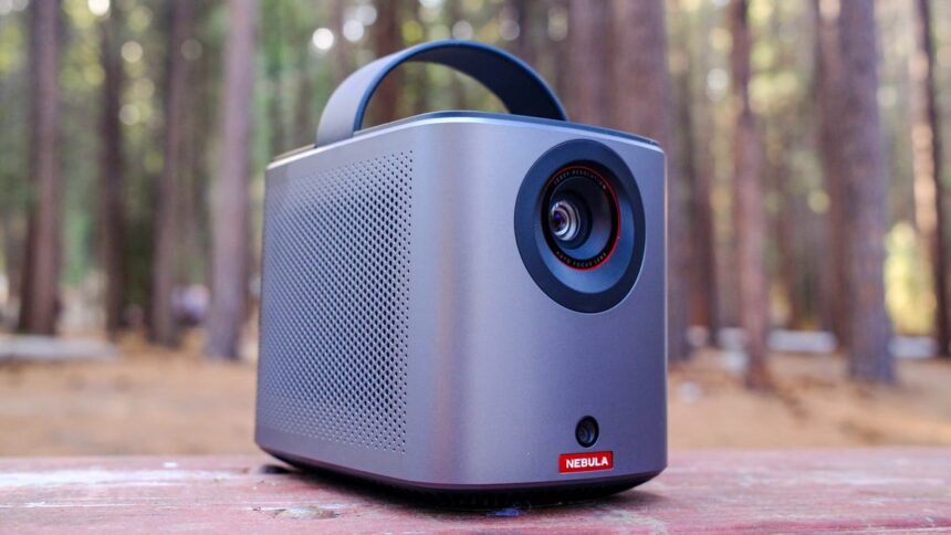 My Secret Weapon for Camping Is This Portable Projector That’s 22% Off
