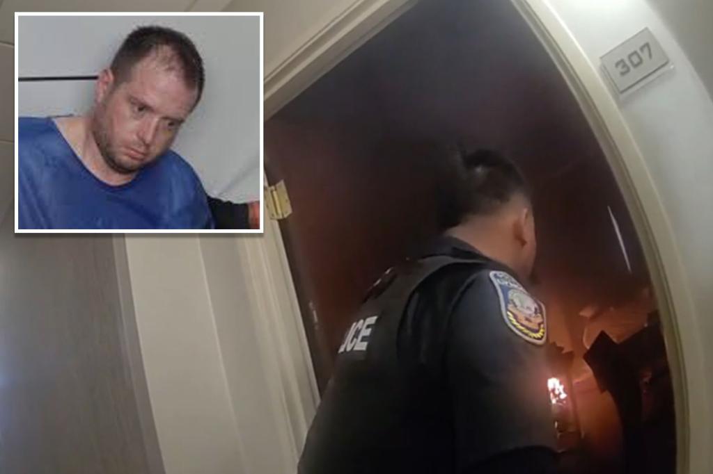 Heroic cop rushes into burning hotel room containing explosive devices to avert potential catastrophe: cops