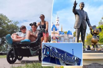 Mom hailed as a ‘pro’ after hauling her kids, 8 and 10, around Disney World — in a stroller: ‘She gave no f–ks’