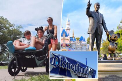 Mom hailed as a ‘pro’ after hauling her kids, 8 and 10, around Disney World — in a stroller: ‘She gave no f–ks’