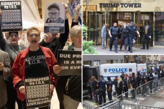 Dozens of anti-ICE protesters busted at Trump Tower after lobby takeover: ‘Bring them home!’