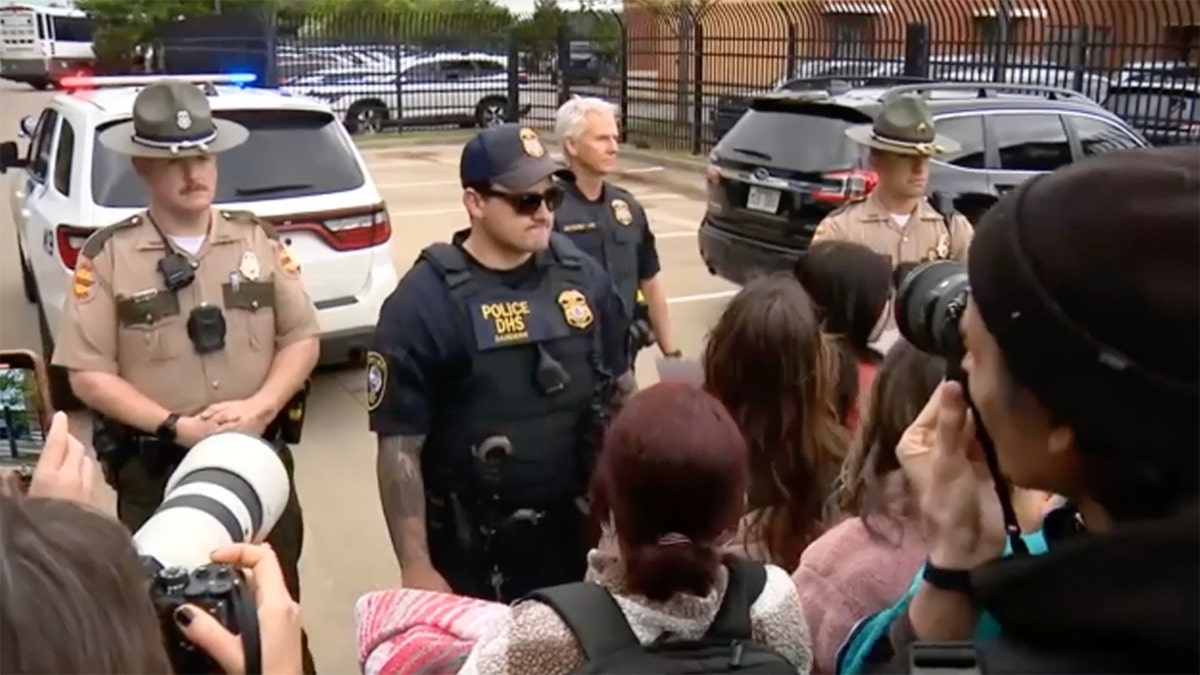 Tennessee troopers with press