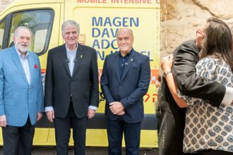EXCLUSIVE: Franklin Graham leads ceremony as Samaritan’s Purse gives armored ‘bulletproof’ ambulance to Israel