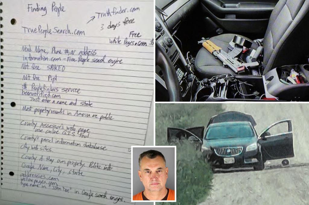 Chilling notebooks found in accused Minnesota assassin Vance Boelter’s car detail meticulous planning of twisted attack