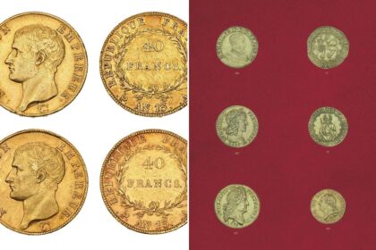 Gold coin collection discovered behind a wall after owner’s death sells — for nearly  million