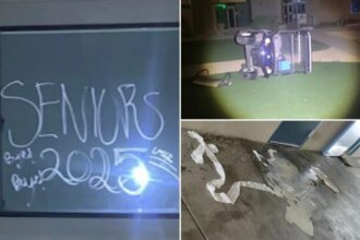 ‘Senior prank’ at Calif. high school involving superglue and golf cart leaves trail of destruction, costing tens of thousands of dollars