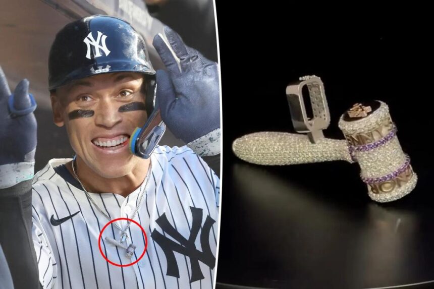 Exclusive | Aaron Judge’s K diamond gavel necklace was gifted to him by a teammate — and it has hidden special details: He ‘loved it’