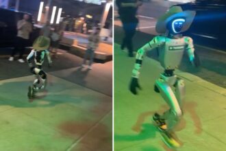Slick-talking, cowboy hat-wearing robot dubbed ‘Jake the Rizzbot’ spits Gen Z and Gen Alpha slang, leaving strangers gobsmacked