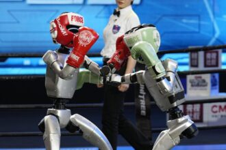 Highlights From World’s First Humanoid Robot Kickboxing Tournament