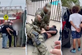 ‘Violent Venezuelan alien’ with possible TdA ties caught with knife during ICE takedown in San Diego: video