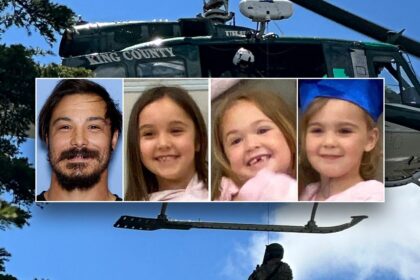 New flyer shows suspected killer dad may have changed appearance in wilderness manhunt: police