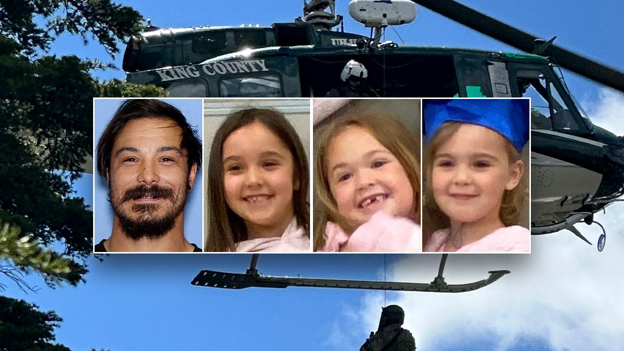 New flyer shows suspected killer dad may have changed appearance in wilderness manhunt: police