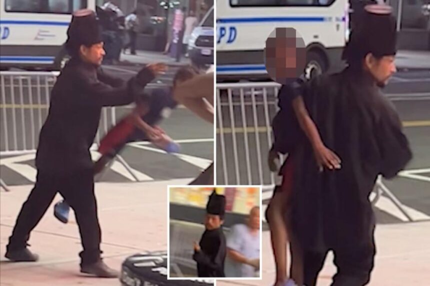 Would-be kidnapper grabs boy, 6, off Coney Island street as screaming child’s parents chase him down, wild video shows