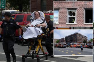 Blazing inferno tears through Bay Ridge building in Brooklyn, injuring 4 including firefighter