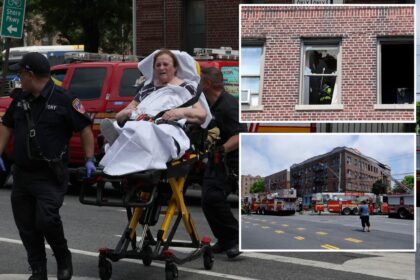 Blazing inferno tears through Bay Ridge building in Brooklyn, injuring 4 including firefighter