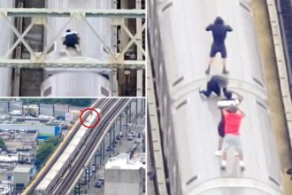 NYPD drone nabs 4 bonehead subway surfers — including 12yo — in 200th stunt bust