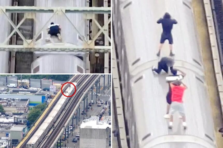 NYPD drone nabs 4 bonehead subway surfers — including 12yo — in 200th stunt bust