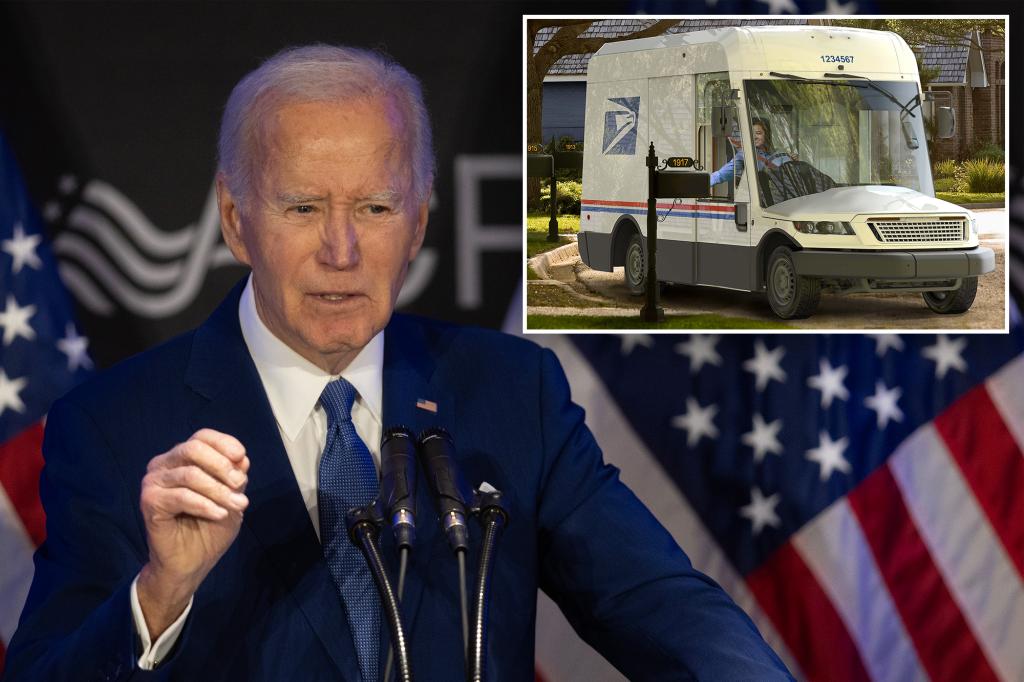 Biden push for B electric mail delivery fleet flops with just 250 trucks built in two years