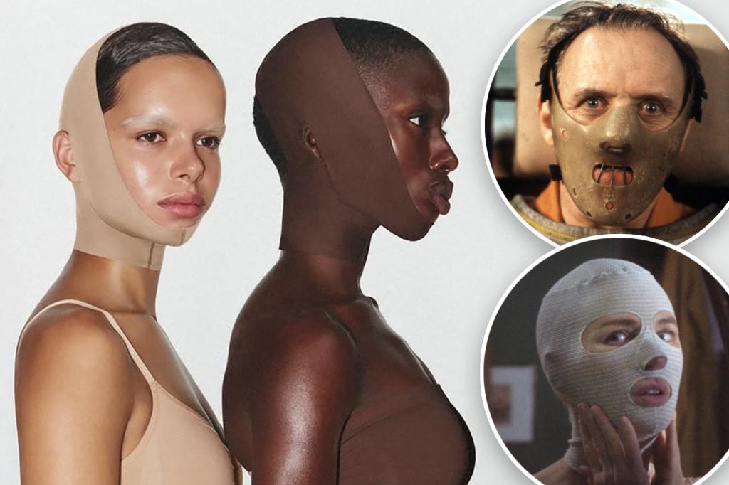 Kim Kardashian’s new jaw-sculpting face mask compared to ‘medieval torture device’: ‘What in the Hannibal is this’