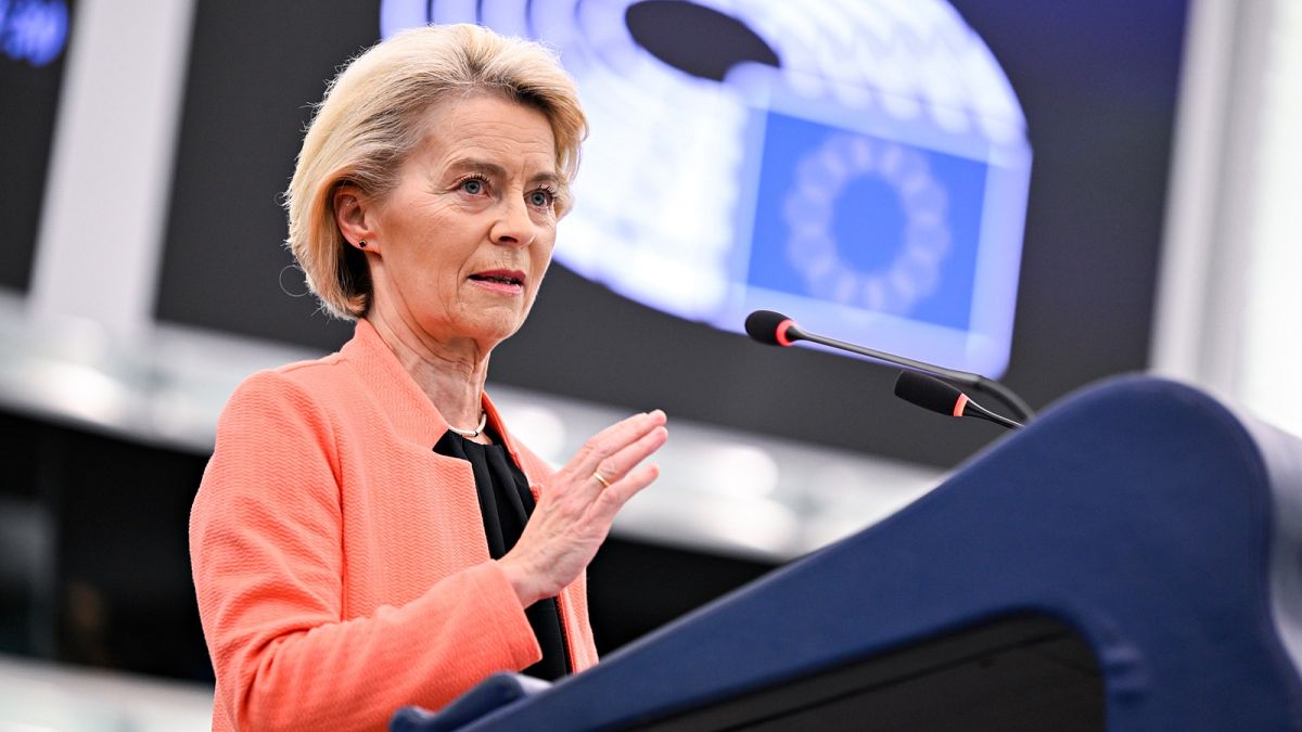 Von der Leyen slams ‘Russian puppets’ as MEPs debate motion of censure