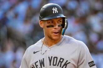 Aaron Judge left bloodied after Anthony Volpe’s errant toss in Yankees’ sixth straight loss