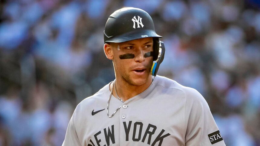 Aaron Judge left bloodied after Anthony Volpe’s errant toss in Yankees’ sixth straight loss
