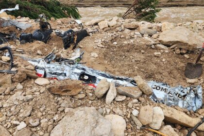 Harrowing photos show what’s left of volunteer fire chief’s vehicle after he was swept away in Texas floods