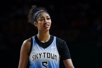 Angel Reese knocks clipboard out of Sky coach’s hand as team implodes