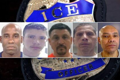DHS arrests five illegal immigrants convicted of serious crimes, including murder and child abuse