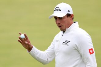 Matt Fitzpatrick dunks in spectacular chip shot for birdie at The Open