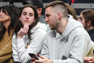 Caitlin Clark and boyfriend raise eyebrows with kiss at WNBA All-Star festivities