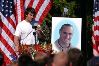 Brother of NFL hero Pat Tillman taken into custody after dramatic fiery crash into California post office