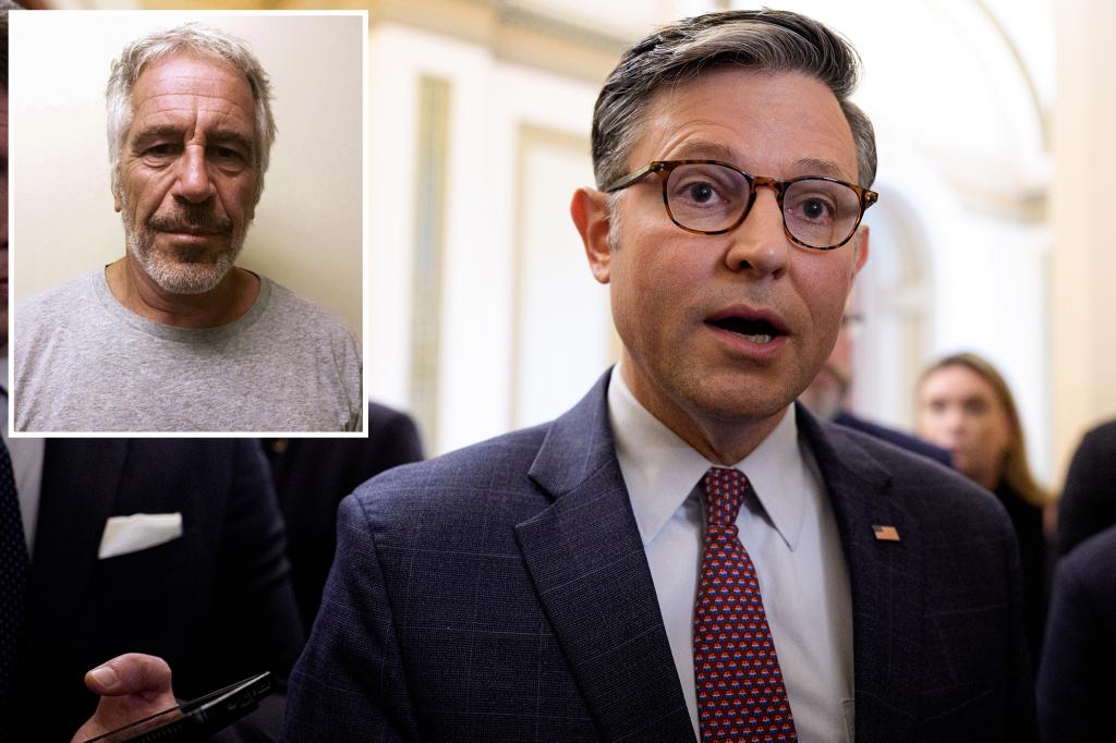 House speaker says there will be no votes on releasing Epstein files before August recess