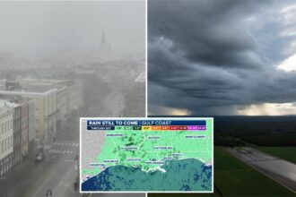 Treacherous flood threats linger over Gulf Coast with potential tropical storm brewing over region