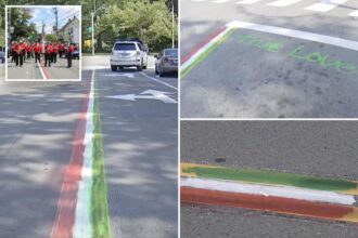 Locals turn tables on Mass. city after they scrub Italian colors from street after almost a century