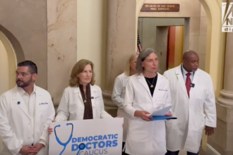 Democratic doctors’ protest against Trump’s ‘beautiful bill’ derailed by flood of US Capitol tourists