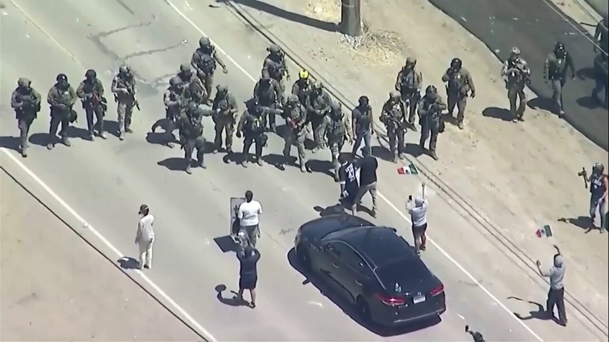 Protesters clash with authorities