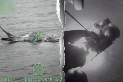 Video shows Coast Guard save family in helicopter rescue mission near vacation destination