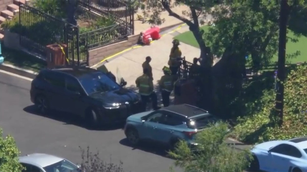 Authorities were seen standing outside near the daycare, where one person was allegedly shot.