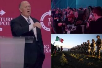 Border czar Tom Homan delivers fiery response to anti-ICE activist interrupting him: ‘You want some? Come get some’