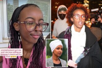 Rep. Ilhan Omar’s activist daughter unemployed, selling used clothes 15 months after arrest at Columbia anti-Israel protest  