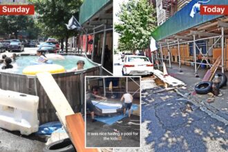 Bizarre swimming pool on NYC street dismantled, leaving local hearts drained