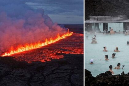 Icelandic volcano erupts, forcing tourists to evacuate famous geothermal spa