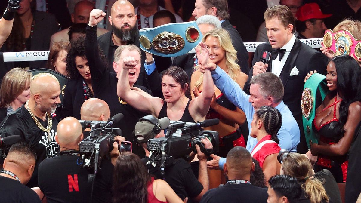 Katie Taylor winning